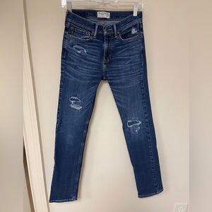 Abercrombie Kids: Boys Distressed Blue Skinny Jean, Boys 15/16